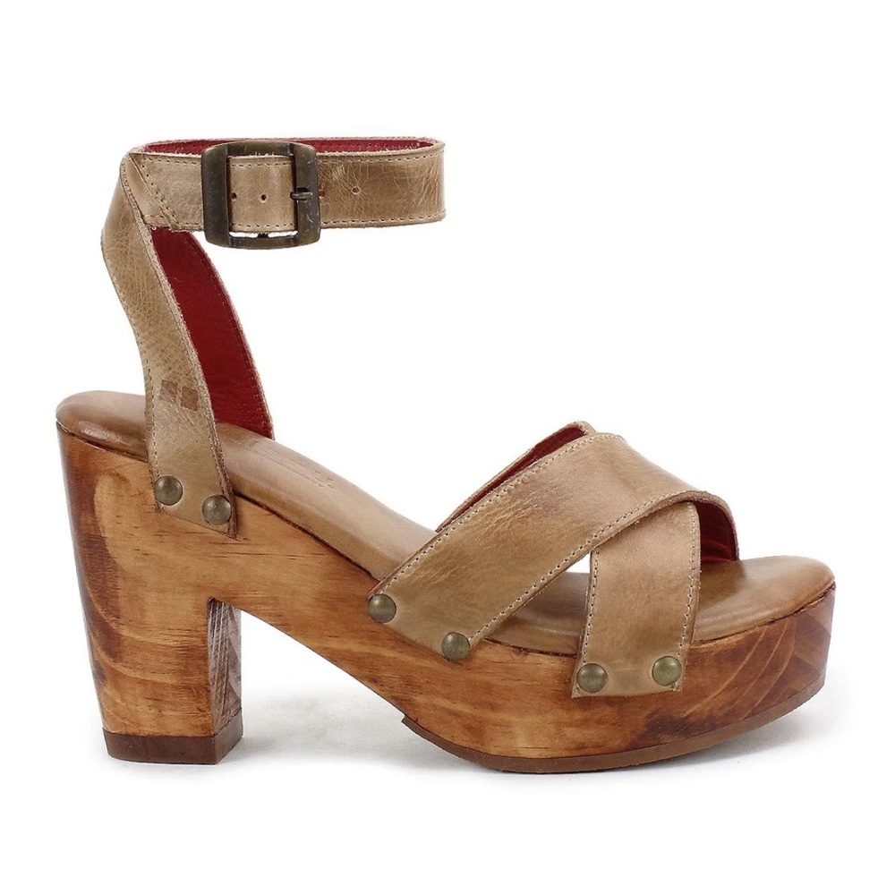 Bed Stu Kalah Women's Tan Platform Sandals